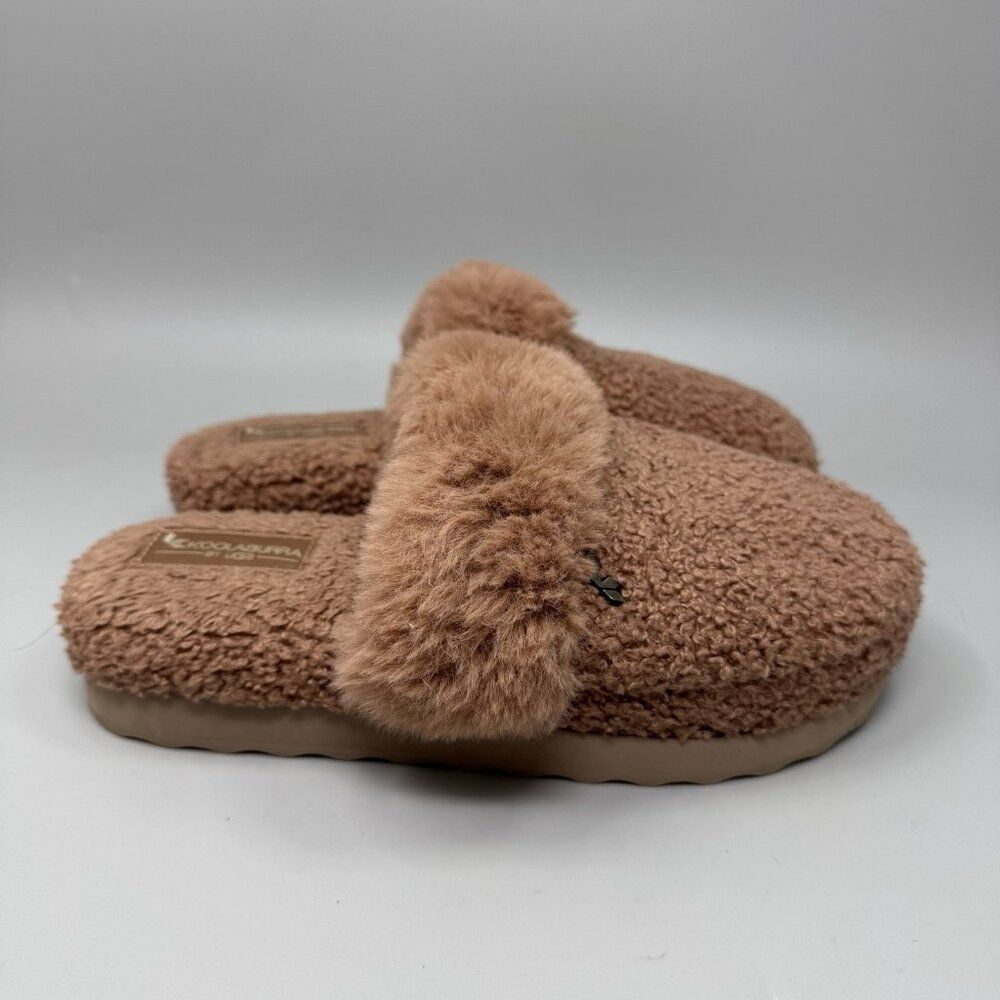 Ugg  Women’s 6 Maxi Curly Slide Slippers Camel Peach Comfy Fuzzy
